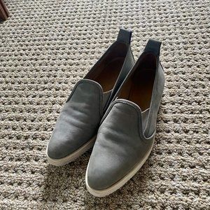 Everlane Italian nubuck slip on shoes, size 9.5